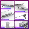 Foldable Aluminum USB C Stand Dock 7 Port Expansion Dock 4K60Hz 100W Charging Ethernet Card Reader For Laptops
