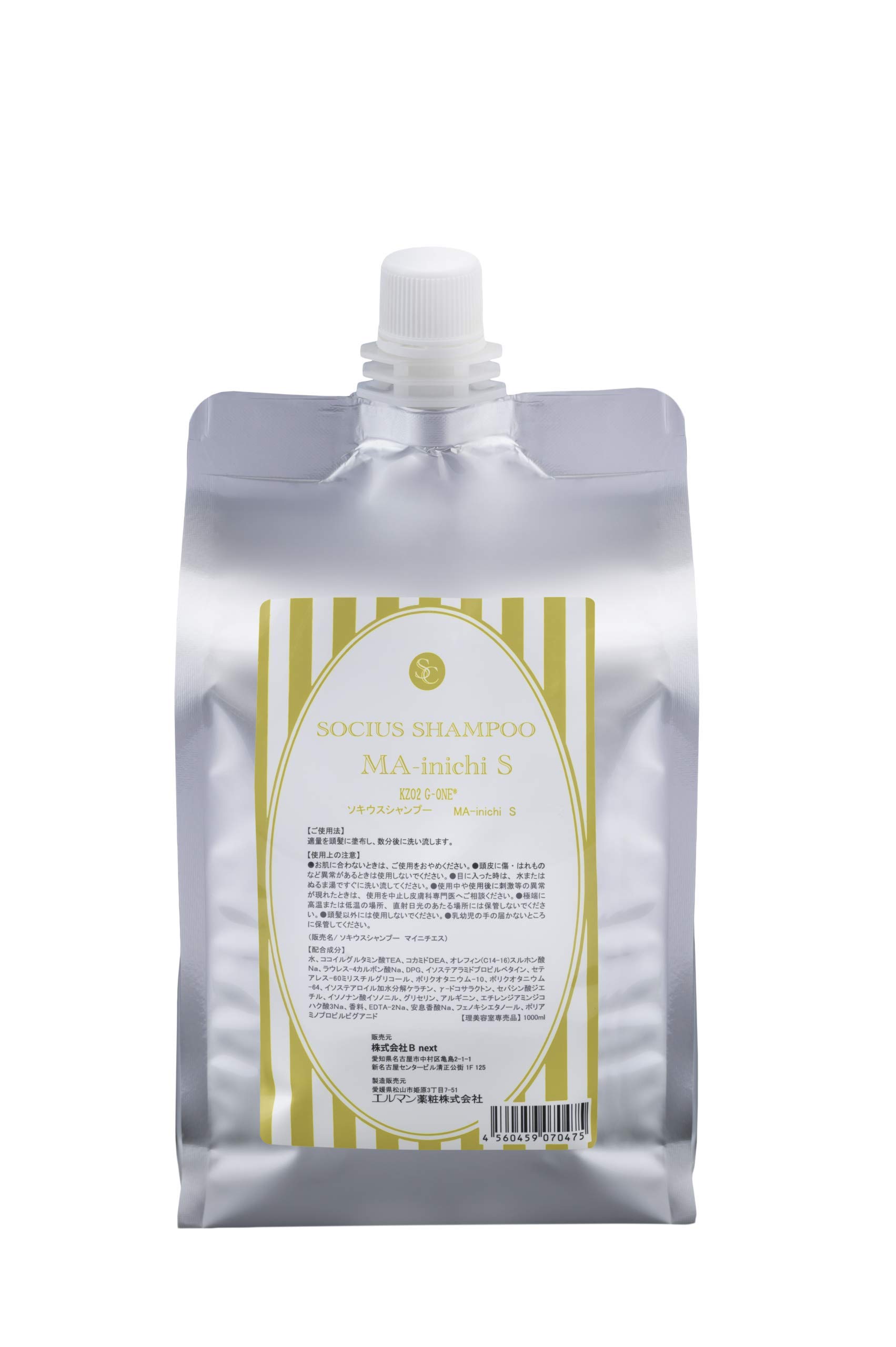 

Socius Shampoo MA-inichi S 1000ml Refill