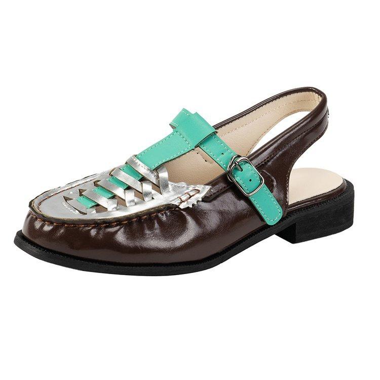 Fashion 2024 Spring and Summer New Genuine Leather Platform Strap Sandals Women's Open Toe Height Increasing Roman Beach Shoes