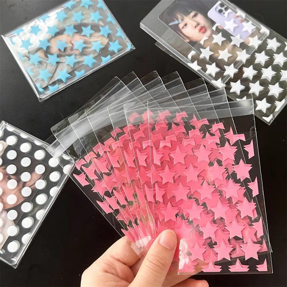 50Pcs Opp Plastic Bag Self Adhesive Transparent Plastic Bags Beads Jewelry Storage Packaging Gift Bag Small Card Holder