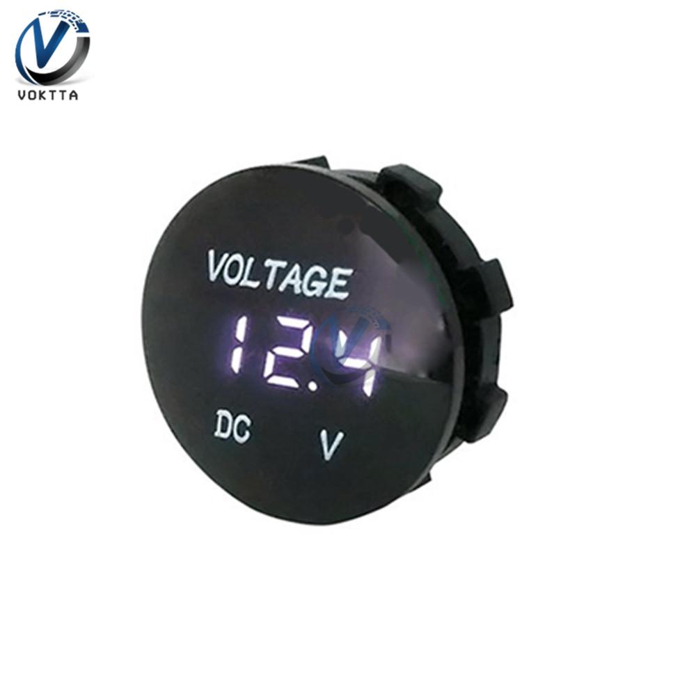 DC 5V-48V LED Digital Voltmeter Ammeter Car Motocycle Voltage Current Meter Volt Detector Tester Monitor Panel Display Voltmeter