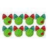 Handmade Green Pom Christmas Tree Ornament With Bowknot Decor Holiday Party Gift