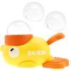 Interactive Duck Shaped Dog Slow Feeder Washable Automatic Dog Feeder Toy with 3 Food Outlet Size for Pets Food Dispenser