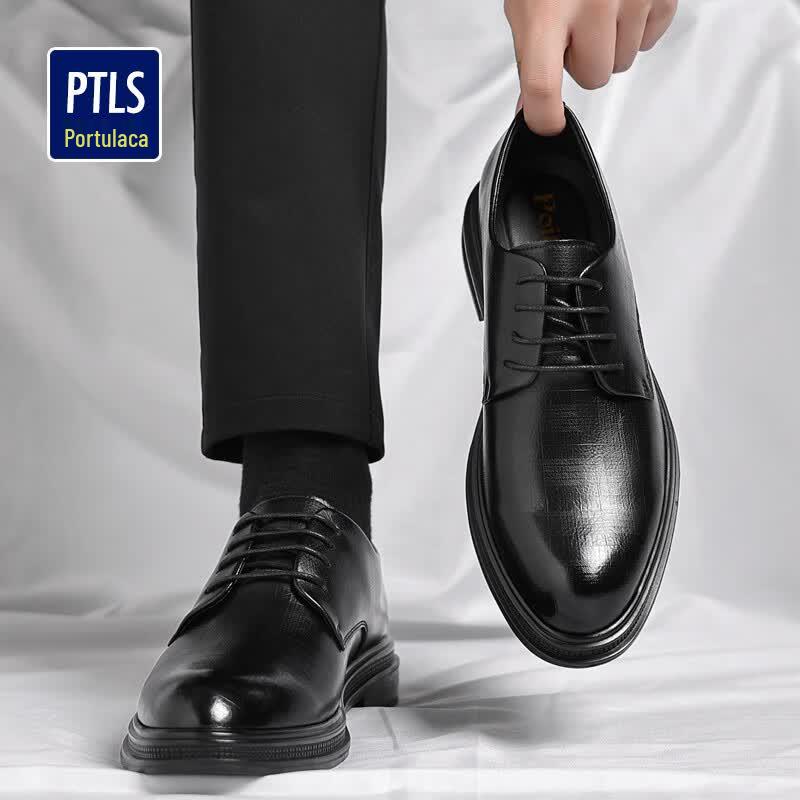 Portu Lais Men s Lace-Up Business Casual Leather Shoes 40