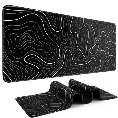 Topographic Shape Keyboard Pad Wear-Resistant Office Keyboard Desk Mat Gaming Mouse Pad Office Use