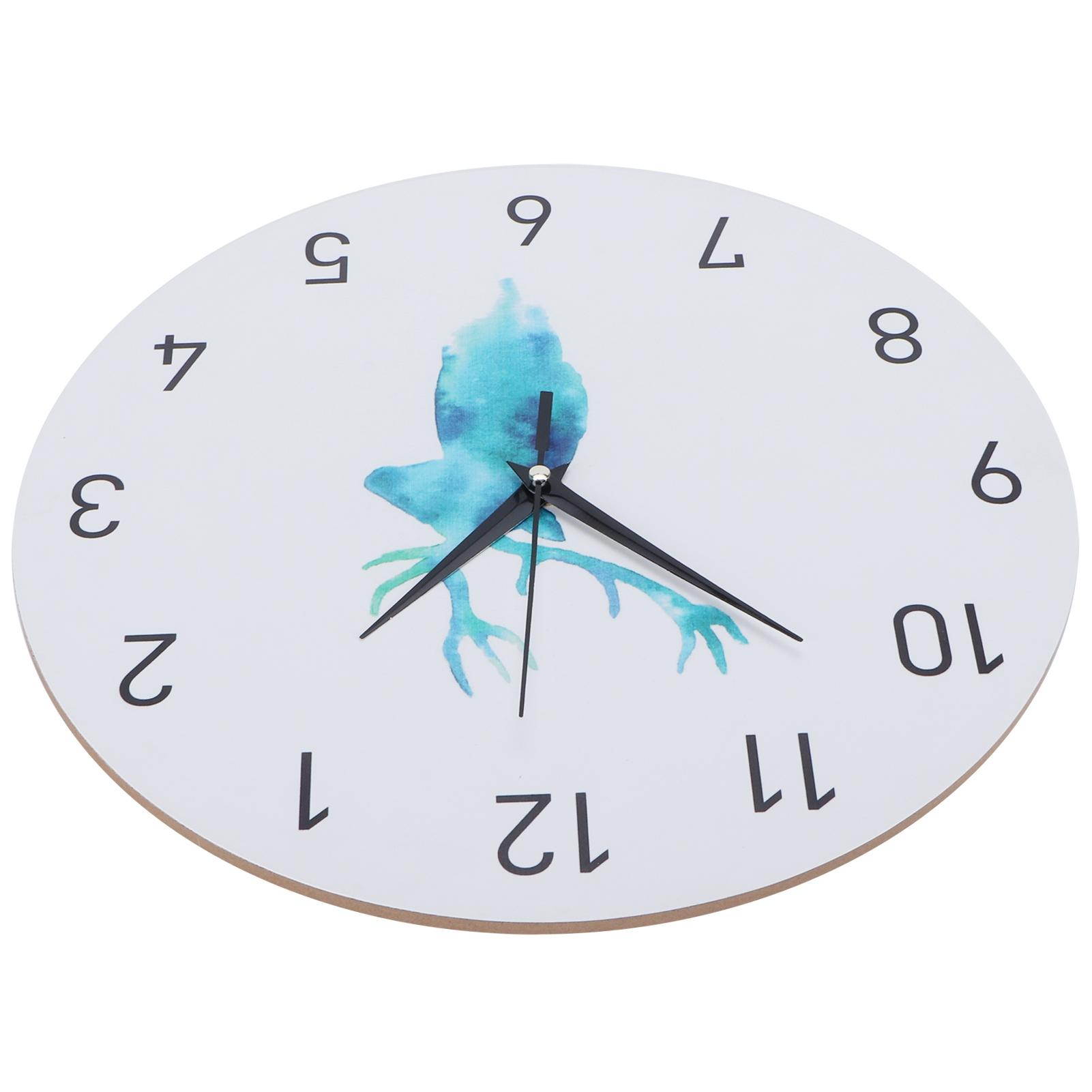 

29CM Retro European Style Wall Clock Silent Non Ticking Clock for Living Room Bedroom Decor
