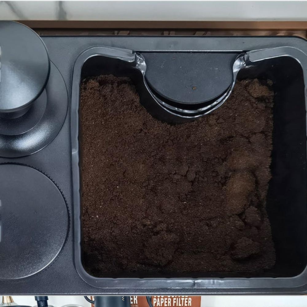 Black Coffee Tamping Station Detachable Design Espresso Organizer Portafilter Stand For Home