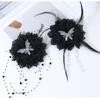 Sewing Appliques Butterfly Lace Flower for Handmade Project Scarves Brooch Hat