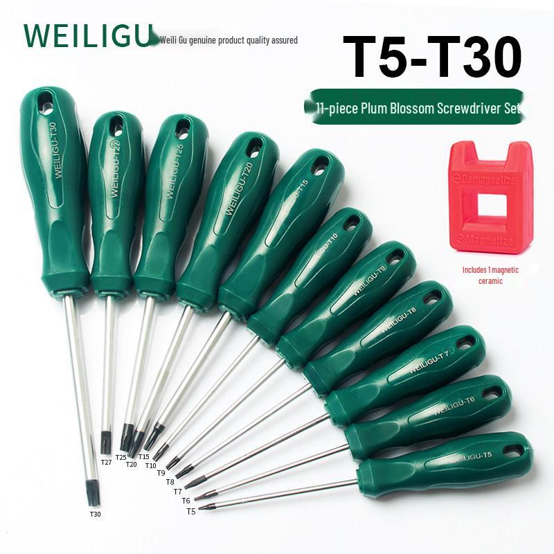 Extended Torx & Phillips Screwdriver Set: T8, T20, T30 for Car Repair & Air Filter Maintenance
