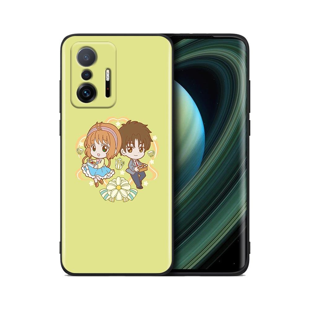 Cute Card Captor Sakura Anime Cartoon Phone Case For Xiaomi Mi 12 12X 11T X4 NFC M3 F3 GT M4 Pro Lite NE 5G Poco M3 M4 X4 Cover