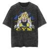 Unisex Oversized Washed Dragon Ball Anime Parentchild Tshirt Man Women Short Sleeve Streetwear Loose Casual Summer Yk