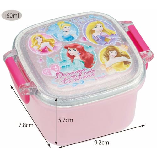 Skater Bento Box, Side Dish Container, 160ml, Disney Princess Design, for Girls, Made in Japan, RC1A-A