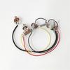 Electric Guitar Wiring Harness Set Replacement, 1 Volumes 1 Tone Prewired 3 Way Toggle Switch 500K Pots Jacks for Guitar