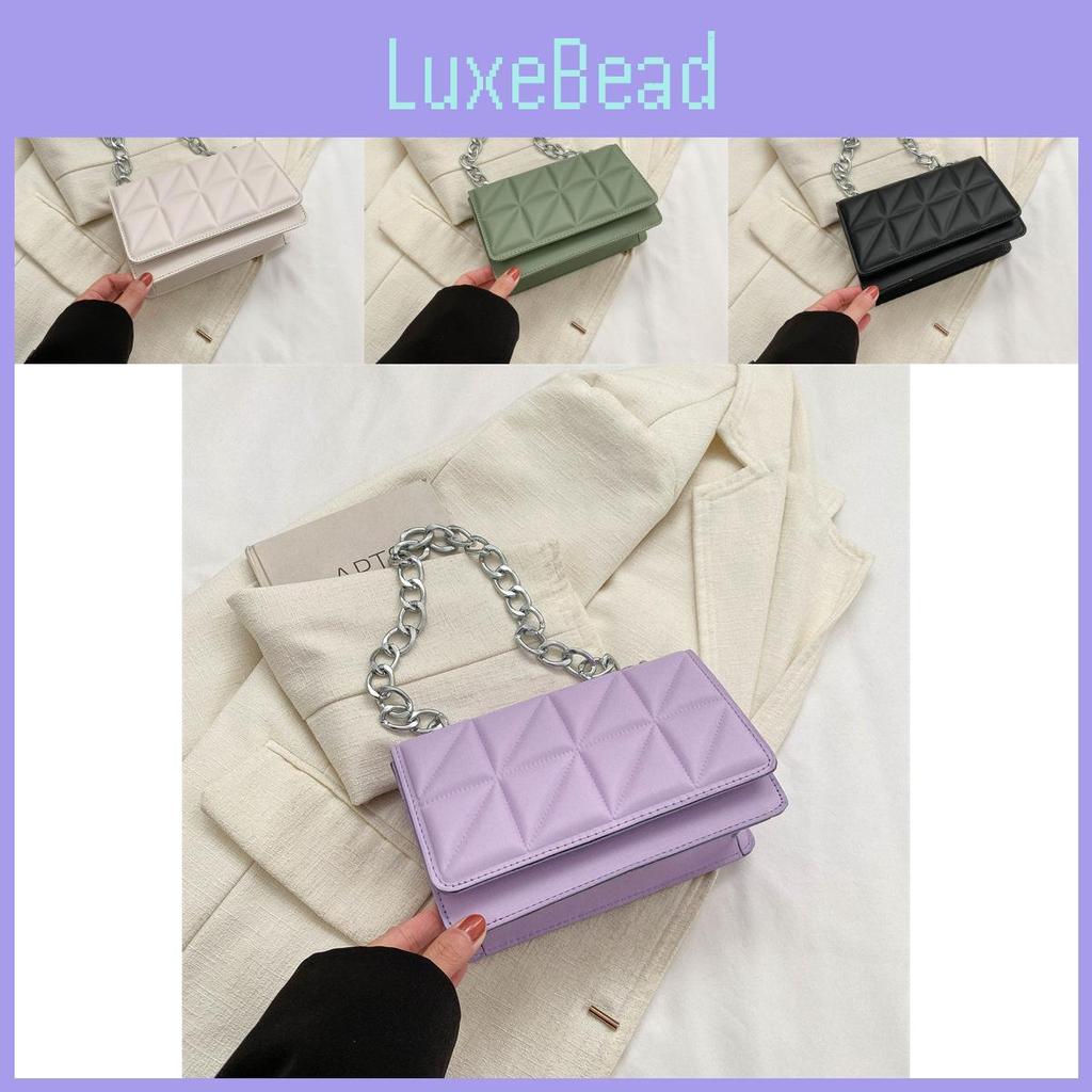 Trendy Casual Women's Small Square Bag Elegant Chain Strap Crossbody Purse