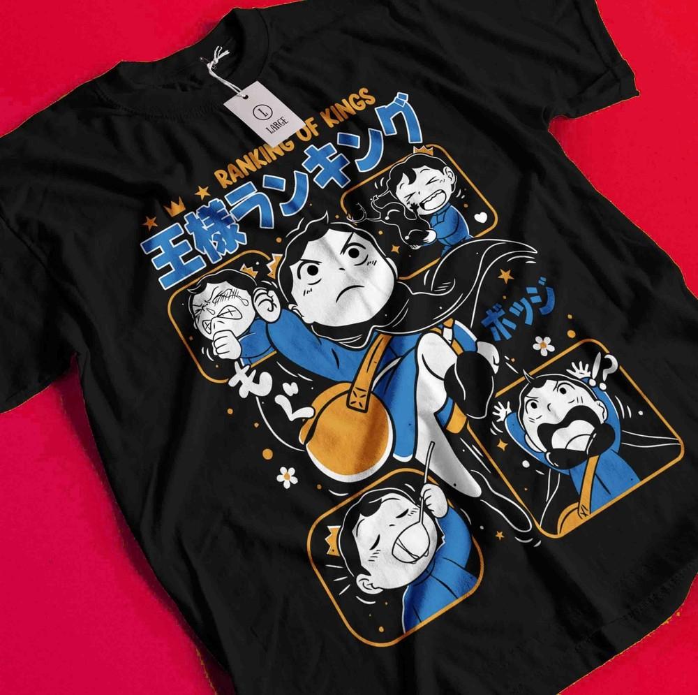 

Ranking Of Kings Anime T-Shirt Ousama Ranking Shirt Bojji Tshirt Kage Daida Tee BB526 4XL