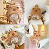 Plush Backpack Capybara And Canvas Style Give Away Badges Suitable Daily For