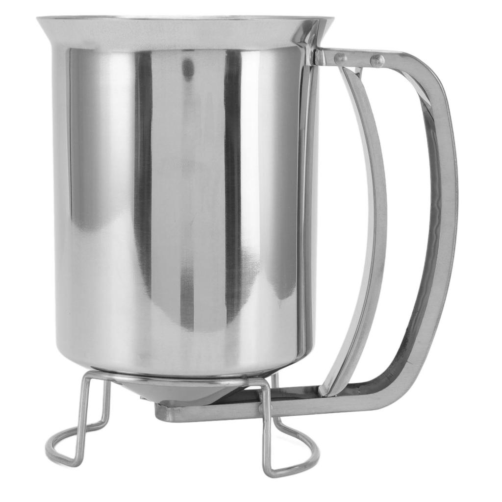 Ręczny dozownik do ciasta na naleśniki ze stali nierdzewnej do pieczenia babeczek, muffinów