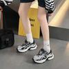 Thick-soled Silver Dad Shoes Women's Spring and Summer 2025 New Light Color Matching Versatile Height Increase Casual Sports Shoes Tide