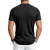Men's Quick Dry Short Sleeve T-Shirt Athletic Round Neck Cotton Linen Breathable for Gym Running Training