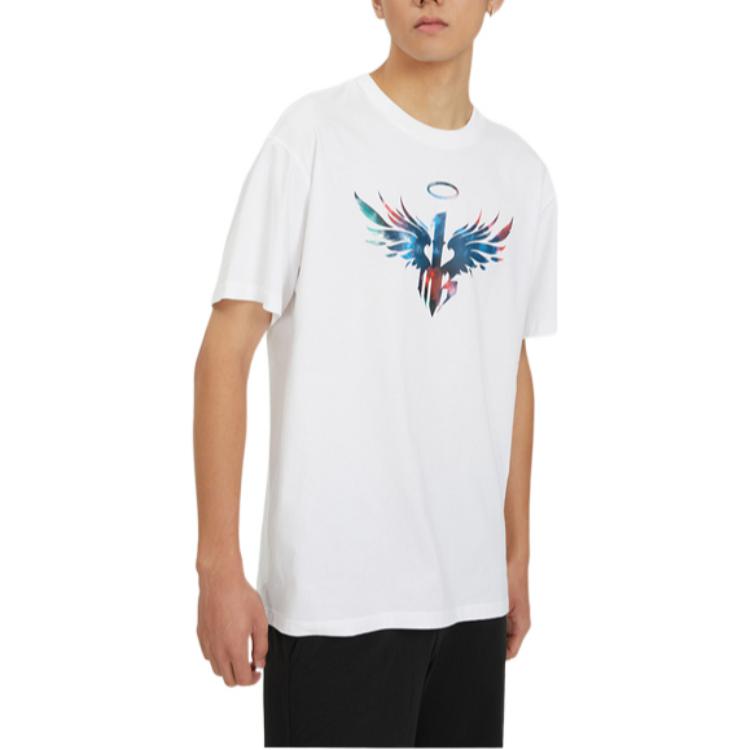 PUMA Solid Color Graphic Print Crew Neck Short Sleeve T-Shirt Men Tops White 536411-01