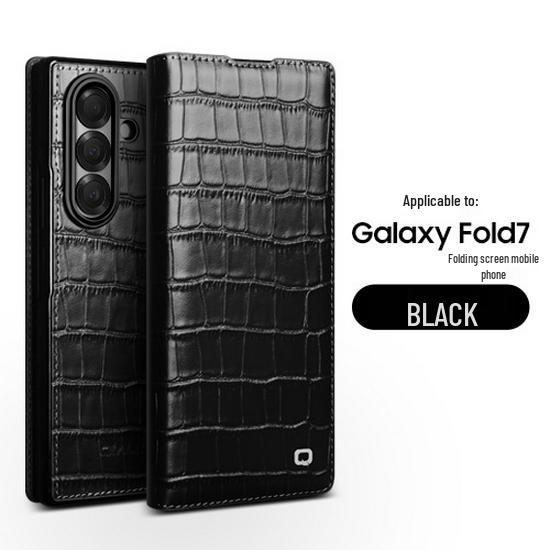 Étui à rabat magnétique en cuir véritable Chali pour Samsung Galaxy Z Fold7
