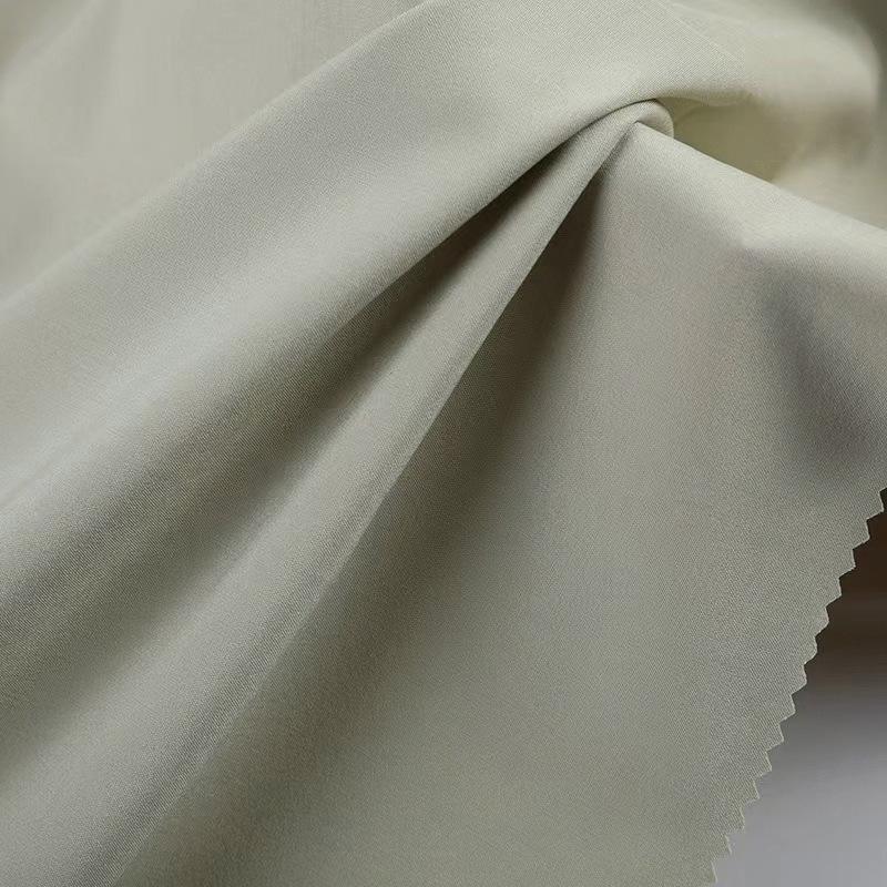 Encrypted Four-Way Stretch 140g Thick Plain Weave Fabric for Hanfu Fashion Dresses