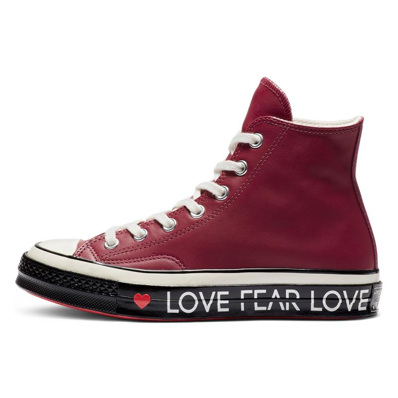 

Converse 1970s Love Graphic High Top Valentine s Day Love Anti-Slip Abrasion Resistant High Top Board Shoes Women s Burgundy 35