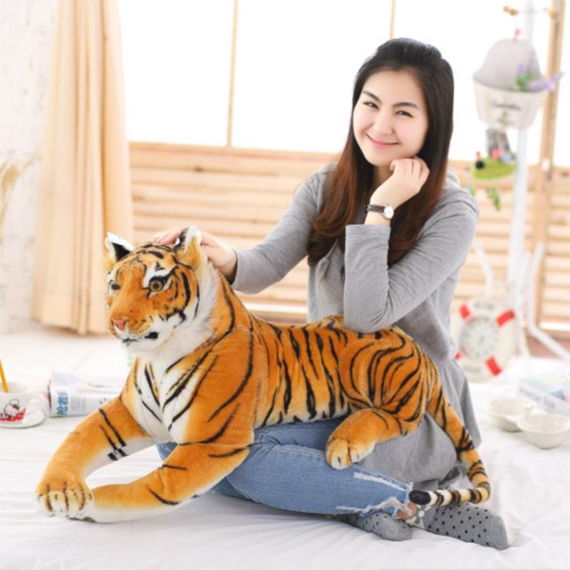 Tiger Plush Animal Realistic Big Cat Orange Bengal Soft Stuffed Toy Pillow Toys