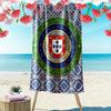 Portuguese Heritage Pride beach towel soft Portable for travel seaside quick-drying swim towel swim Comfort printing beach towel