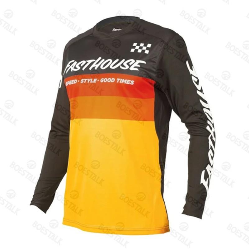 FASTHOUSE Outdoor Sports Cross-Country Motorcycle Cycling Suits Quick-Dry Mountain Long-Sleeves Quick-Surrender