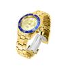 Invicta Pro Diver Quarz Uhr, 40mm Gehäuse, Goldenes Edelstahlarmband, Goldenes Zifferblatt, 14124, Herren, Offiziell importiert