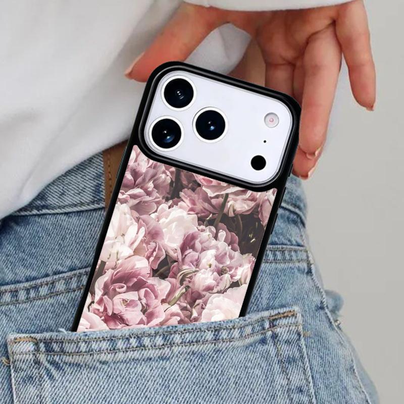 Vintage Leaf Flower Phone Case for iPhone 17ProMax 12 13 14 15 16e 17 Pro Max Plus Air Cover