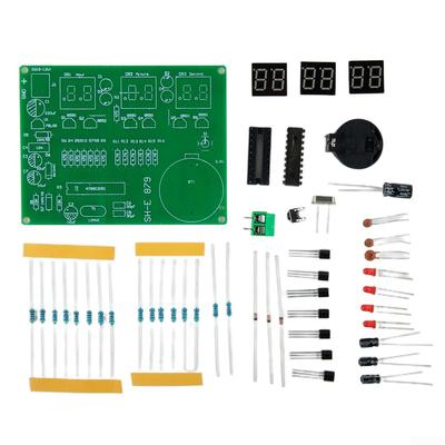 Parts Digital Clock Kit Plastic Uesful 6 Bits LED Digital Alarm Clock Durable