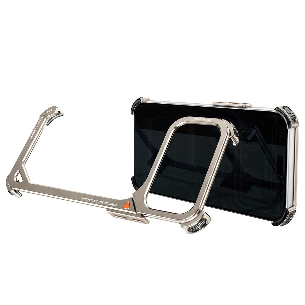 Oatsbasf 9‑Shape Bumper Case for iPhone 18 Pro Max / 17 Pro Max, Phone Cover with Camera Kickstand, Air‑Cushion Shock‑Absorbing