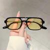 Trendy Women Grey Sunglasses Square Stylish Sun Shades for Travelling Hiking UV Protection Driving Design Sun Glasses