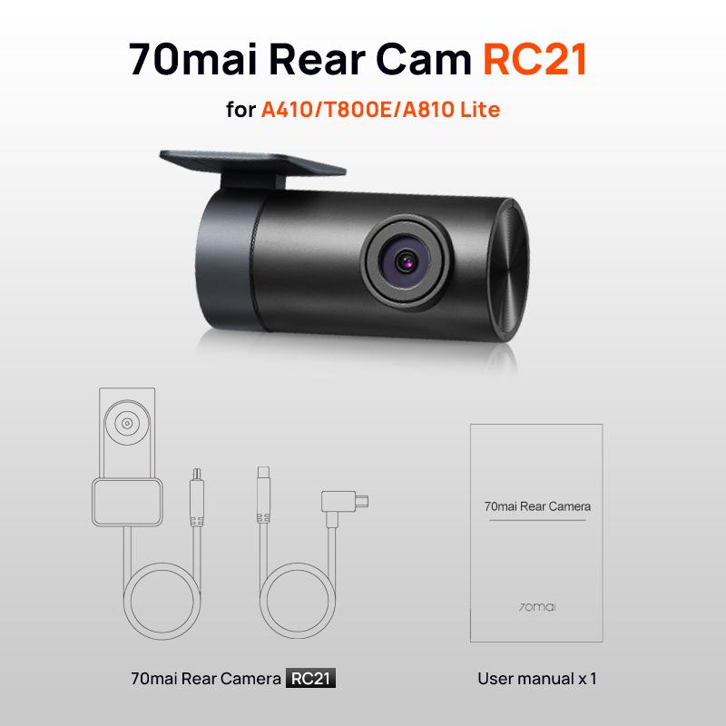 70mai Rear Cam RC06 RC12 RC14 RC22 RC24 RC41 Interior Cam FC02 for 70mai Dash Cam Dual-Channel Recording Parking Recording