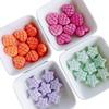 TX07 5Pcs Candy Waffle Pentagram Rhombus Love Pineapple Acrylic Charm Bead Handmade Straight Hole DIY Accessories Trend Bracelet
