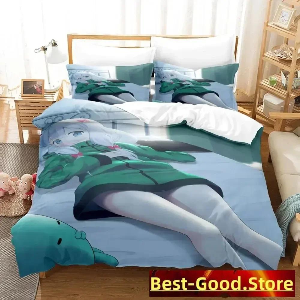 Sagiri Izumi Bedding Set Single Twin Full Queen King Size Bed Set Adult Kid Bedroom Duvetcover Sets Anime Parure De Lit Bed