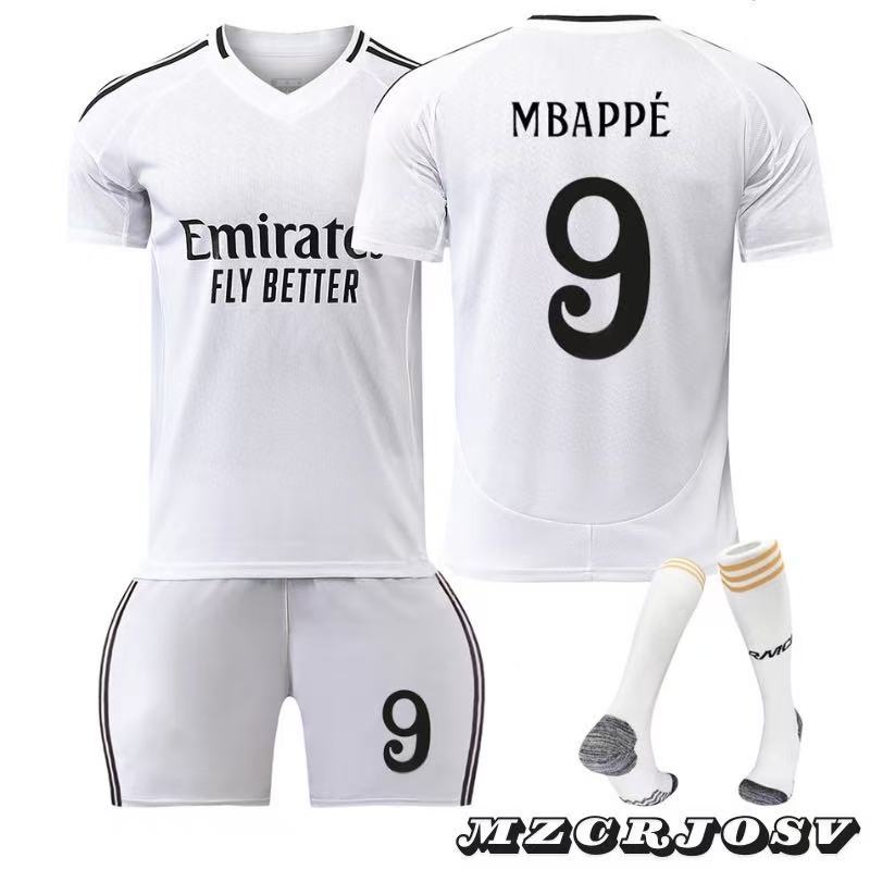 Kids Sport Gear Mbappe No.9 Real Madrid 2024/2025 Season 3 Bracelets Keychain 579454