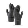 Winter Warm Touchscreen Gloves Thick Fleece Women Men Fashion Knitted Gloves Mittens Pineapple Pattern Gloves Touch Screen