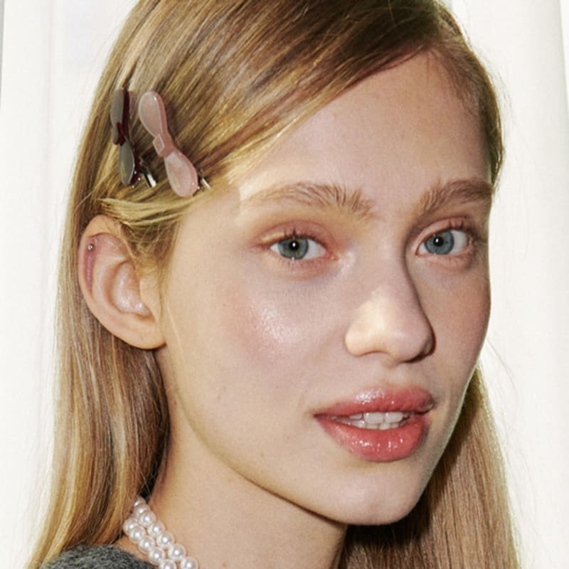 CARRY BARRETTE Mini Ribbon Hair Pin