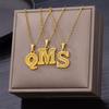 Stainless Steel Initial Necklaces For Women Men Gold Color Letter Necklace Pendant Jewelry Male Female Neck Chain Birthday Gift