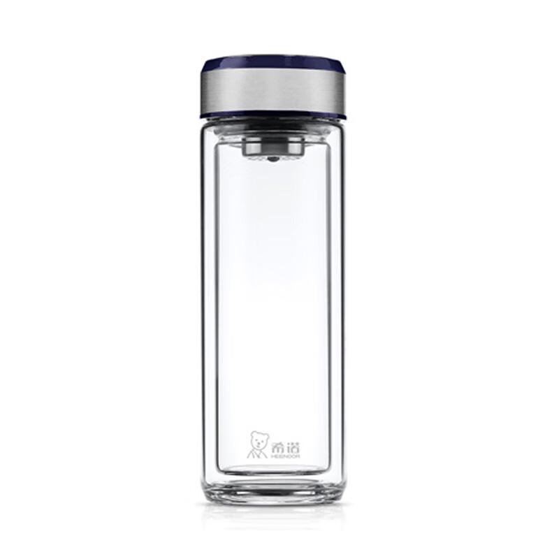 Zhi Shi Double-Layer Borosilicate Glass Tea Cup with Lid