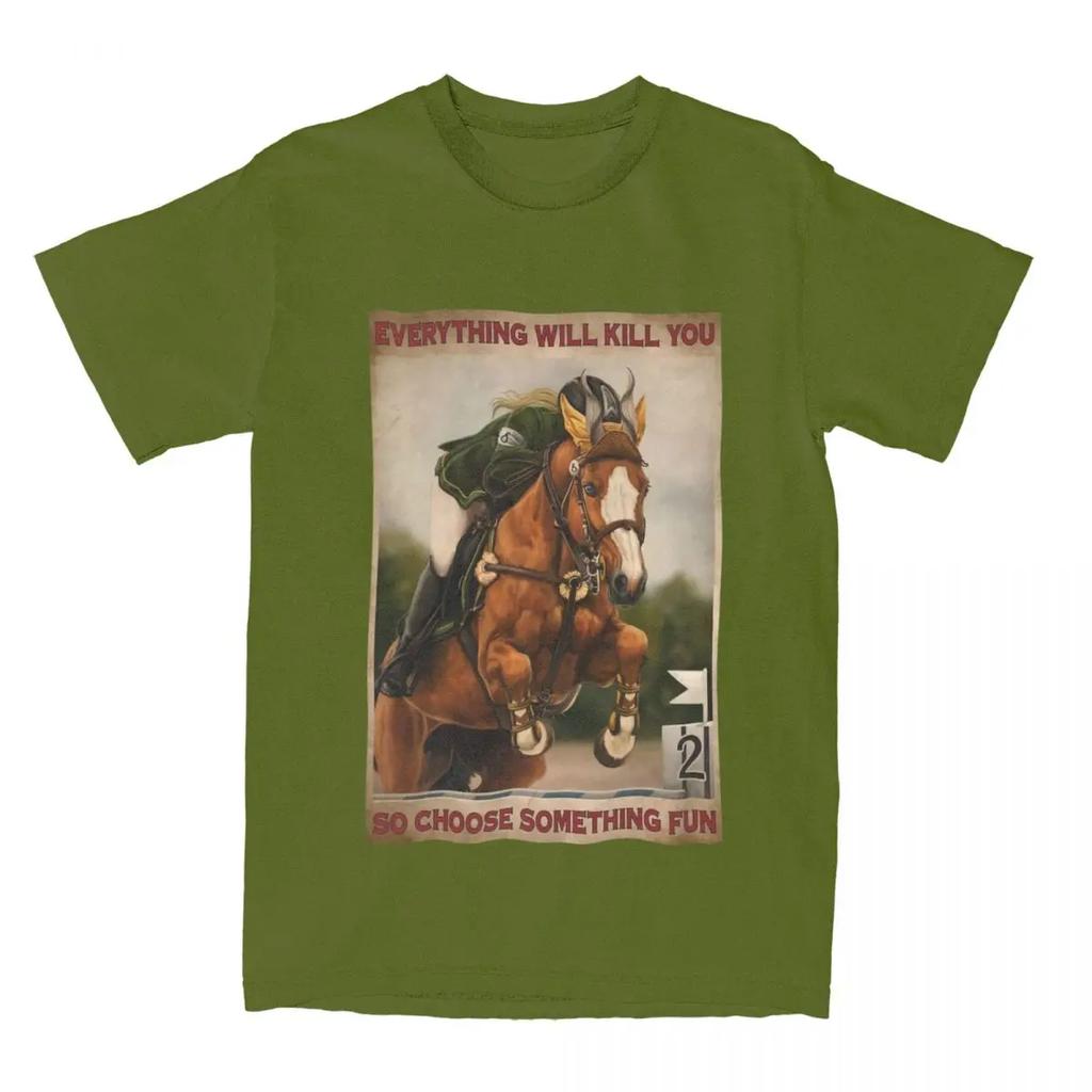 Männer Frauen Pferderennen T-Shirts Merchandise Pferdeliebhaber Reine Oberteile T-Shirt Vintage T-Shirts Erwachsene