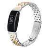 For Fitbit Inspire 2 Watch Band Slim Five-Bead Stainless Steel Strap