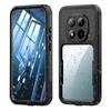 For Redmi Note 15 Pro 5G Waterproof Pouch Shockproof Phone Case Full Coverage Transparent Shell with Lanyard Button Cover Bumper