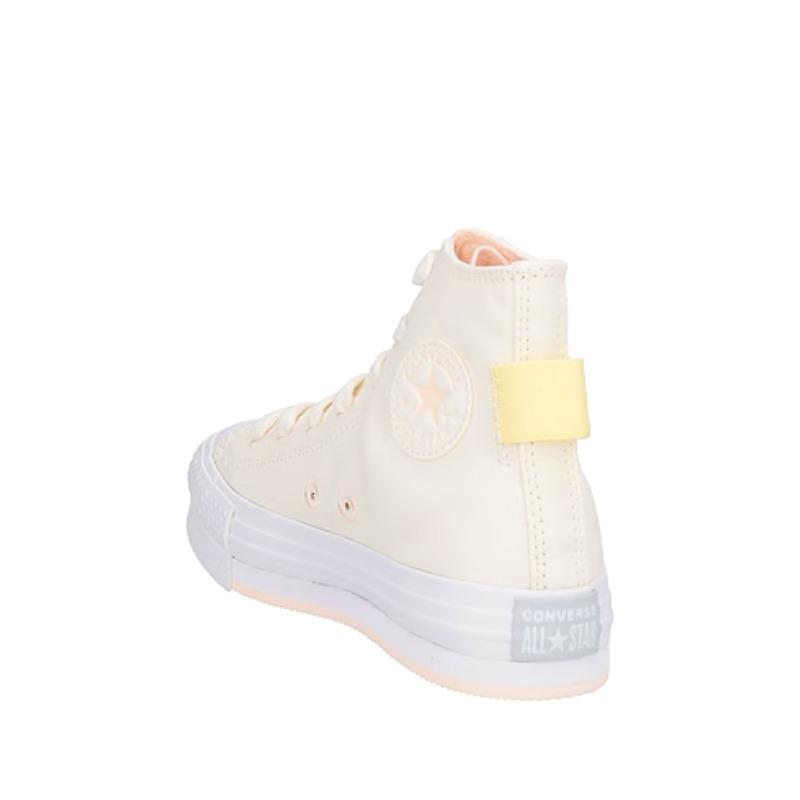 Converse Chuck Taylor All Star Round Toe Lace-Up Durable Shock Absorbing High-Top Canvas Shoes Women sneakers Beige A07104C