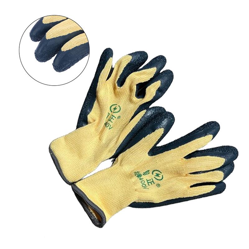 1 Pair 400V Insulating Gloves Anti-Electricity Security Protection Gloves Rubber Electrician Work Gloves Protective Tool