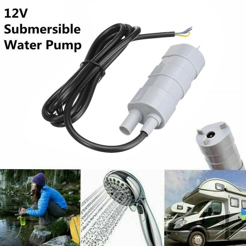 12V High Flow Submersible Water Pump, Fits Motorhome Caravan RV & Household Garden, Solves Low Water Pressure & Slow Water