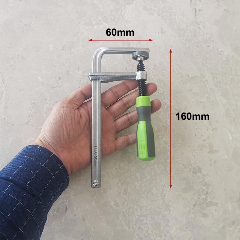 Carbon Steel Adjust Screw Handle Track Rail Clamp Woodworking Guide Rail Clamp T-Track Clamps Dovetail Clamps Woodworking Tools